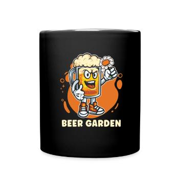 Hobby Gardener Garden Funny Garden Beer - Full Colour Mug - black - Front