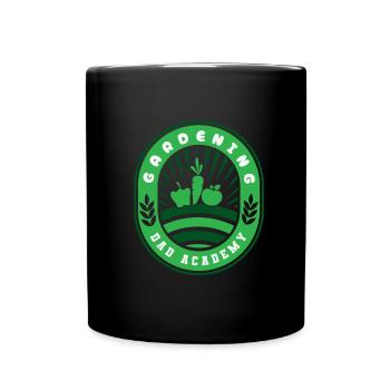 Hobbygärtner Garten Vater Gartenvater - Tasse einfarbig - Schwarz - Vorne