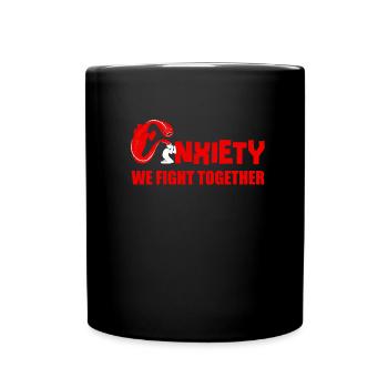 Psychologie Psychologe Angst - Tasse einfarbig - Schwarz - Vorne