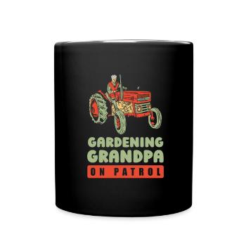 Hobbygärtner Garten Großvater Garten Opa - Tasse einfarbig - Schwarz - Vorne