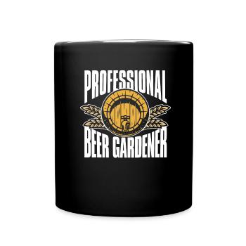 Hobby Gardener Garden Barrel Garden Bière - Mug uni - noir - Devant