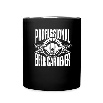 Hobby jardinier jardin bière de jardin - Mug uni - noir - Devant