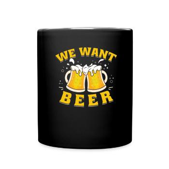Hobby Gardener Garden Funny Garden Beer - Full Colour Mug - black - Front