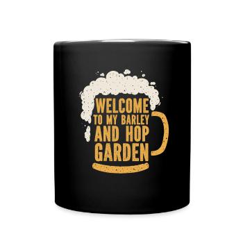 Hobby Gardener Garden Funny Garden Beer - Full Colour Mug - black - Front