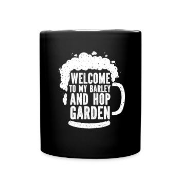 Hobby jardinier jardin bière de jardin - Mug uni - noir - Devant