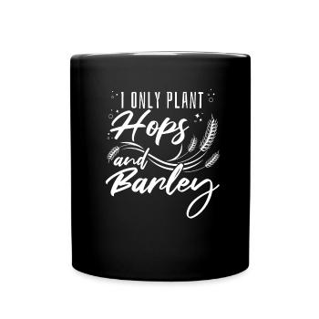 Hobby jardinier houblon de jardin bière de jardin - Mug uni - noir - Devant