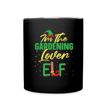 Hobby Gardener Garden Elf Garden Noël - Mug uni - noir - Devant