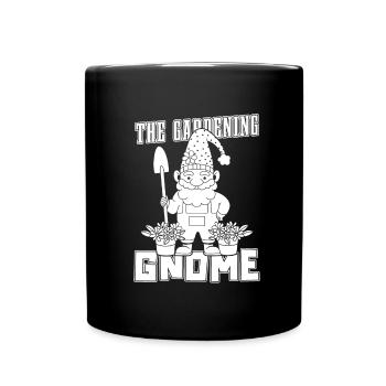 Hobbygärtner Garten Weihnachten Im Garten - Tasse einfarbig - Schwarz - Vorne