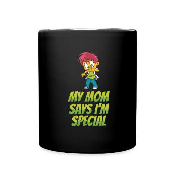 Maman Mère Mère Ma Maman dit En Particulier - Mug uni - noir - Devant