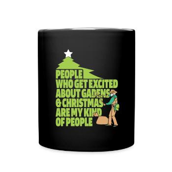 Hobby Gardener Garden Funny Garden Christmas - Full Colour Mug - black - Front
