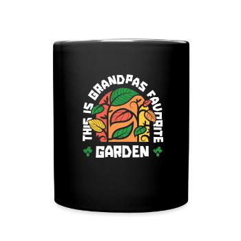 Hobby gardener garden garden grandpa - Full Colour Mug - black - Front