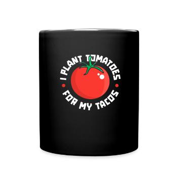 Hobby Gardener Garden Tomatoes Garden Tacos - Full Colour Mug - black - Front