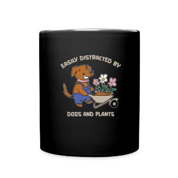 Hobby Gardener Garden Dog Garden Dog - Mug uni - noir - Devant