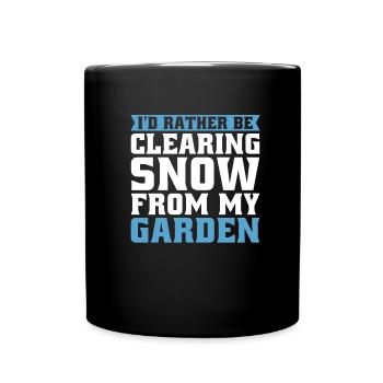 Hobby Gardener Garden Snow Garden Noël - Mug uni - noir - Devant