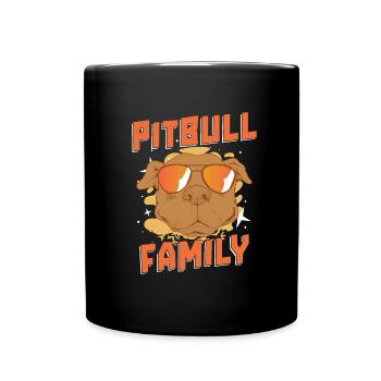 Famille Pitbull Pitbull Ban Famille Pitbull - Mug uni - noir - Devant