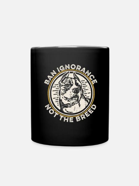 Pitbull Pitbull Verbot - Tasse einfarbig - Schwarz