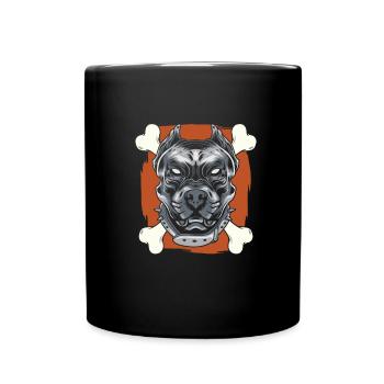 Pitbull Bone Pitbull Interdiction - Mug uni - noir - Devant