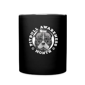 Mois de sensibilisation au pitbull Pitbull Ban Pitbull - Mug uni - noir - Devant