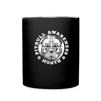 Mois de sensibilisation au pitbull Pitbull Ban Pitbull - Mug uni - noir - Devant
