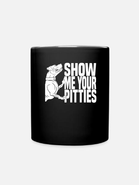 Pitbull Pity Pitbull Ban - Mug uni - noir