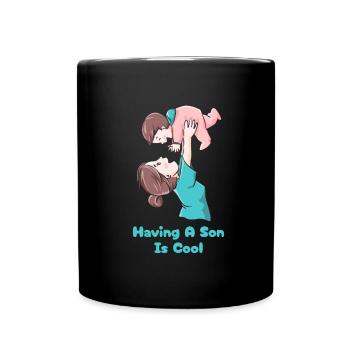 Mom Mutter Mutter - Tasse einfarbig - Schwarz - Vorne