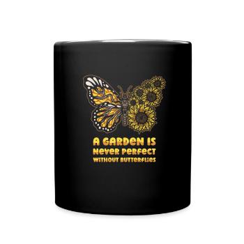 Hobby Gardener Garden Cute - Full Colour Mug - black - Front
