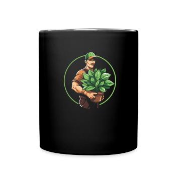 Jardinier amateur jardin maman - Mug uni - noir - Devant