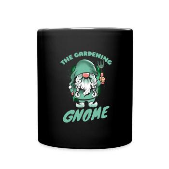 Hobbygärtner Garten Weihnachten Im Garten - Tasse einfarbig - Schwarz - Vorne