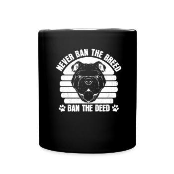Pitbull Love Pitbull Ban - Mug uni - noir - Devant