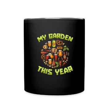 Hobby jardinier jardin bière de jardin - Mug uni - noir - Devant