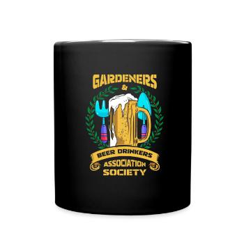 Hobby Gardener Garden Cool Garden Bière - Mug uni - noir - Devant