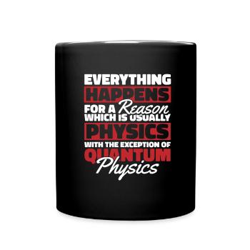Physics Phyker Funny Quantum Physics - Full Colour Mug - black - Front