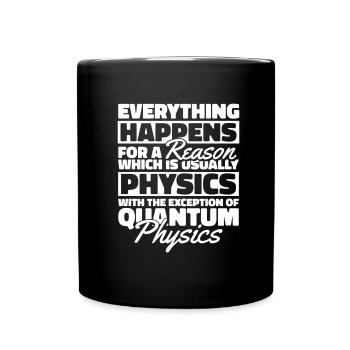 Physics Physicists Quantum Physics - Full Colour Mug - black - Front