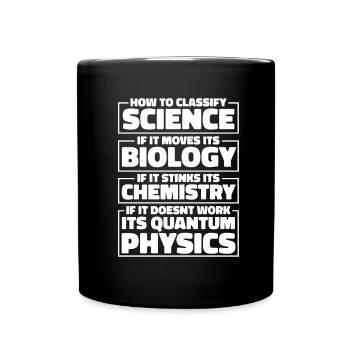 Physics Phyker Funny Quantum Physics - Full Colour Mug - black - Front