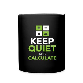 Physics Physicist Calculator Quantum Physics - Full Colour Mug - black - Front