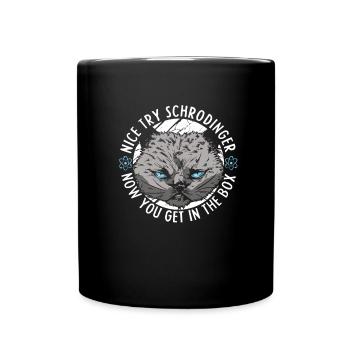 Physics Phyker Cat Quantum Physics - Full Colour Mug - black - Front
