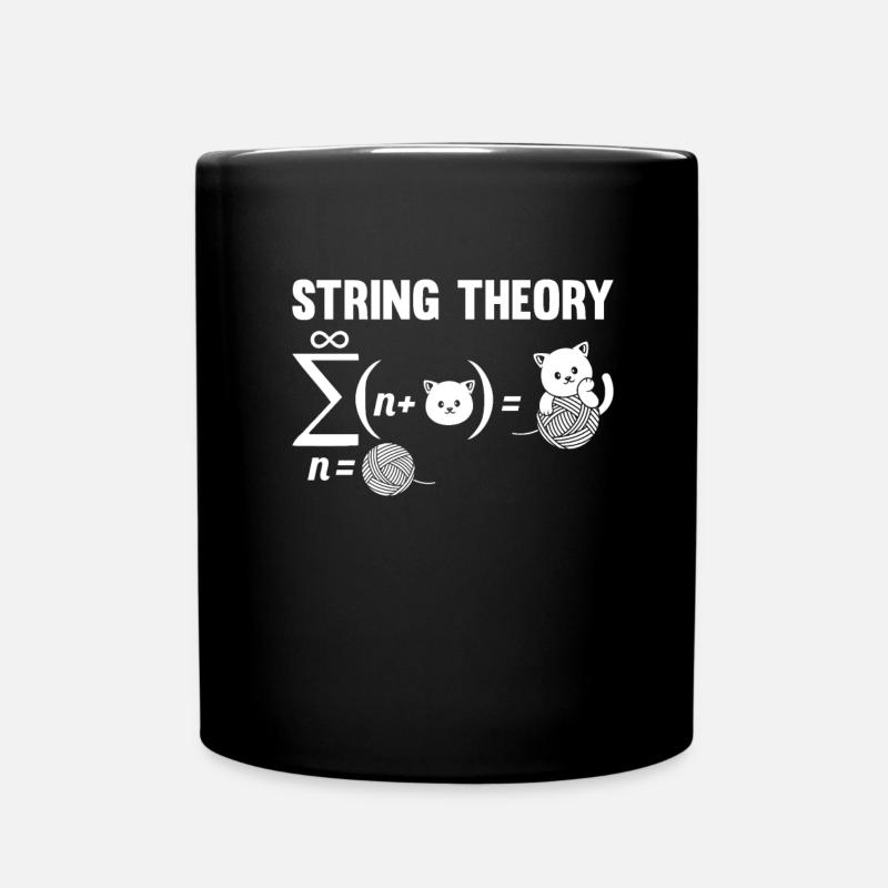 Physik Phyiker Quantenphysik String Theory - Tasse einfarbig - Schwarz