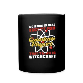 Physics Phyker Lustig Quantum Physics - Full Colour Mug - black - Front