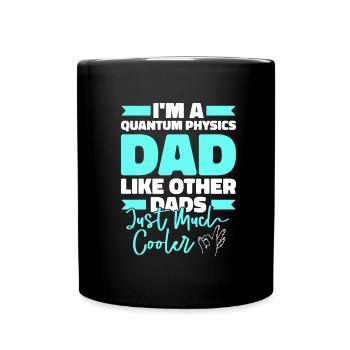 Physics Phyker Papa Quantum Physics - Full Colour Mug - black - Front