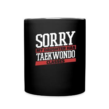 Taekwondo Taekwondo Père - Mug uni - noir - Devant