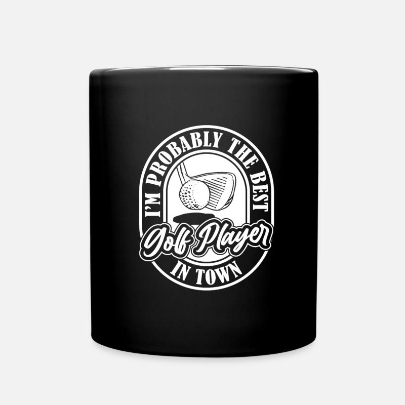 Golf Golfer Golfen - Tasse einfarbig - Schwarz