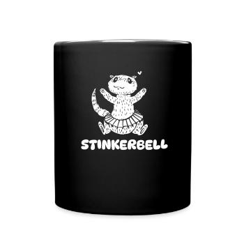Frettchen Iltis - Tasse einfarbig - Schwarz - Vorne