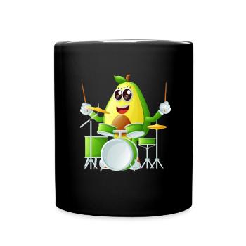 Batterie Batteur Batteur Avocat - Mug uni - noir - Devant