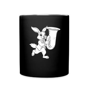 Fanfare procession tuba - Full Colour Mug - black - Front