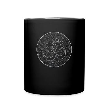 Om Circle Kreis Yoga Namaste yoga om - Tasse einfarbig - Schwarz - Vorne