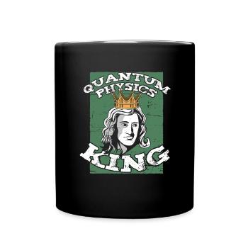 Physics Phyker King Quantum Physics - Full Colour Mug - black - Front
