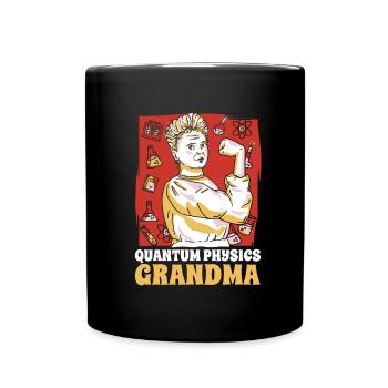 Physics Phyker Grandma Quantum Physics - Full Colour Mug - black - Front