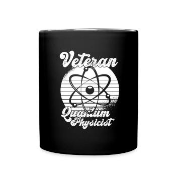 Physics Physicist Veteran Quantum Physics - Full Colour Mug - black - Front