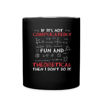 Physics Physicists Humor Quantum Physics - Full Colour Mug - black - Front