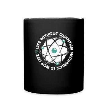Physics Phyker Lustig Quantum Physics - Full Colour Mug - black - Front